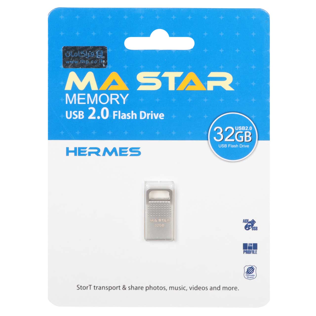 فلش مموری MA STAR USB2.0 مدل Hermes ظرفیت 32GB