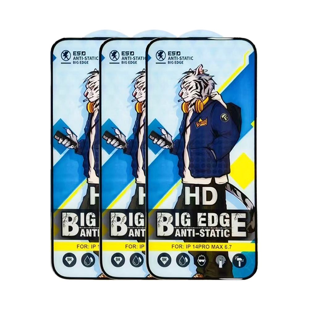محافظ صفحه نمایش شیشه ای درجه یک Samsung Galaxy S25 Ultra - Full Cover OG - ESD OVOG - مشکی (بدون پک