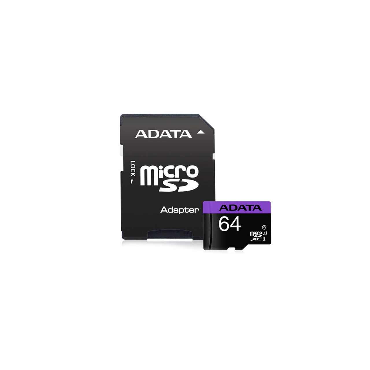 رم ADATA Premier microSDXC & adapter UHS-I U1 Class 10-80MB/s-64GB