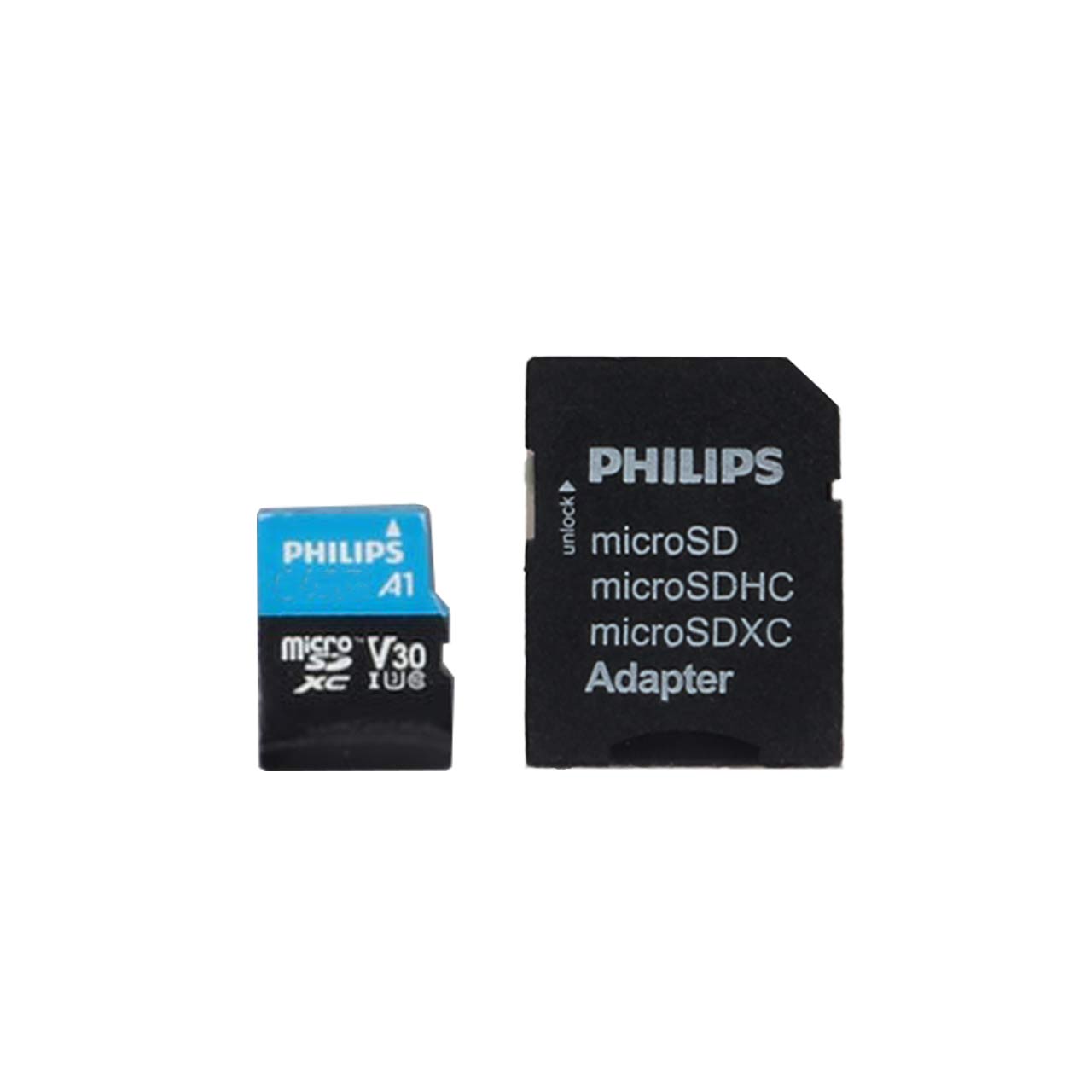 رم PHILIPS microSDHC & adapter UHS-I Ultra Pro U3 Class 10 V30 A1 - 100MB/s - 64GB (گارانتی مادا