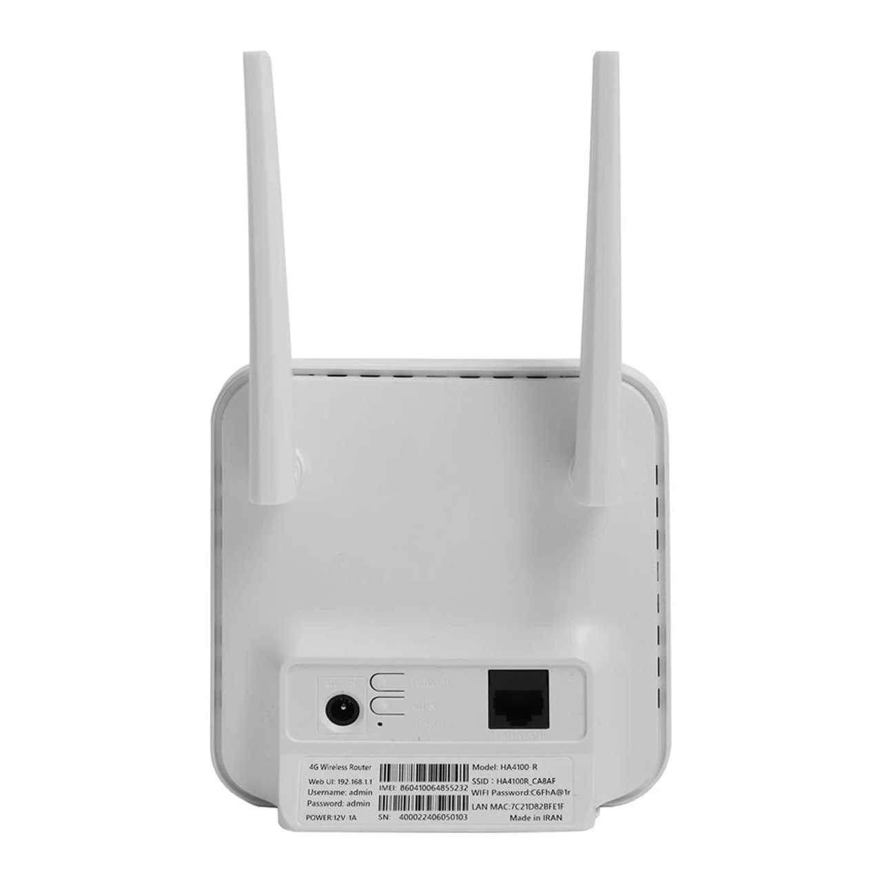 مودم همراه اول 4G LTE Modem Router مدل HA4100-R- سفید 70 گیگابایت اینترنت یکساله