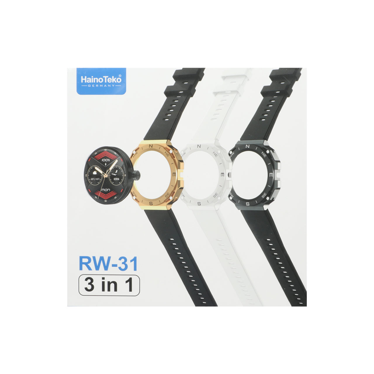 ساعت هوشمند Haino Teko مدل RW-31 - مشکی - DST (گارانتی شش ماهه)
