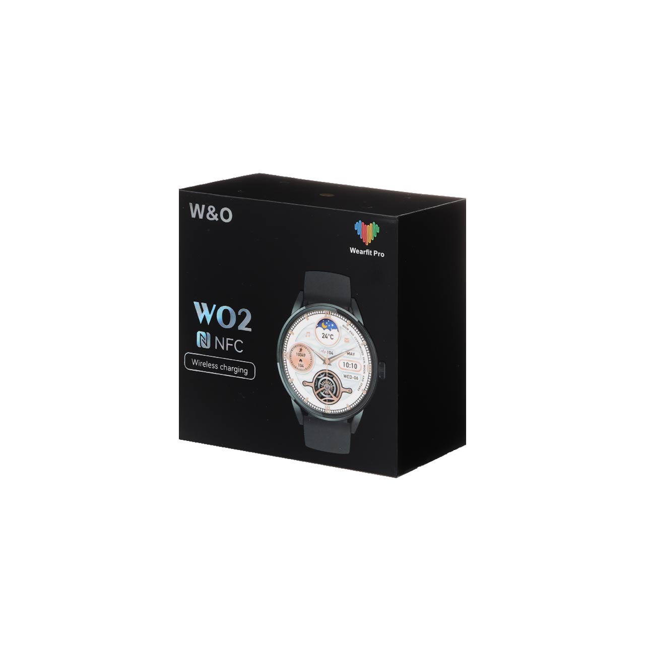 ساعت هوشمند W&O مدل W02 NFC - مشکی