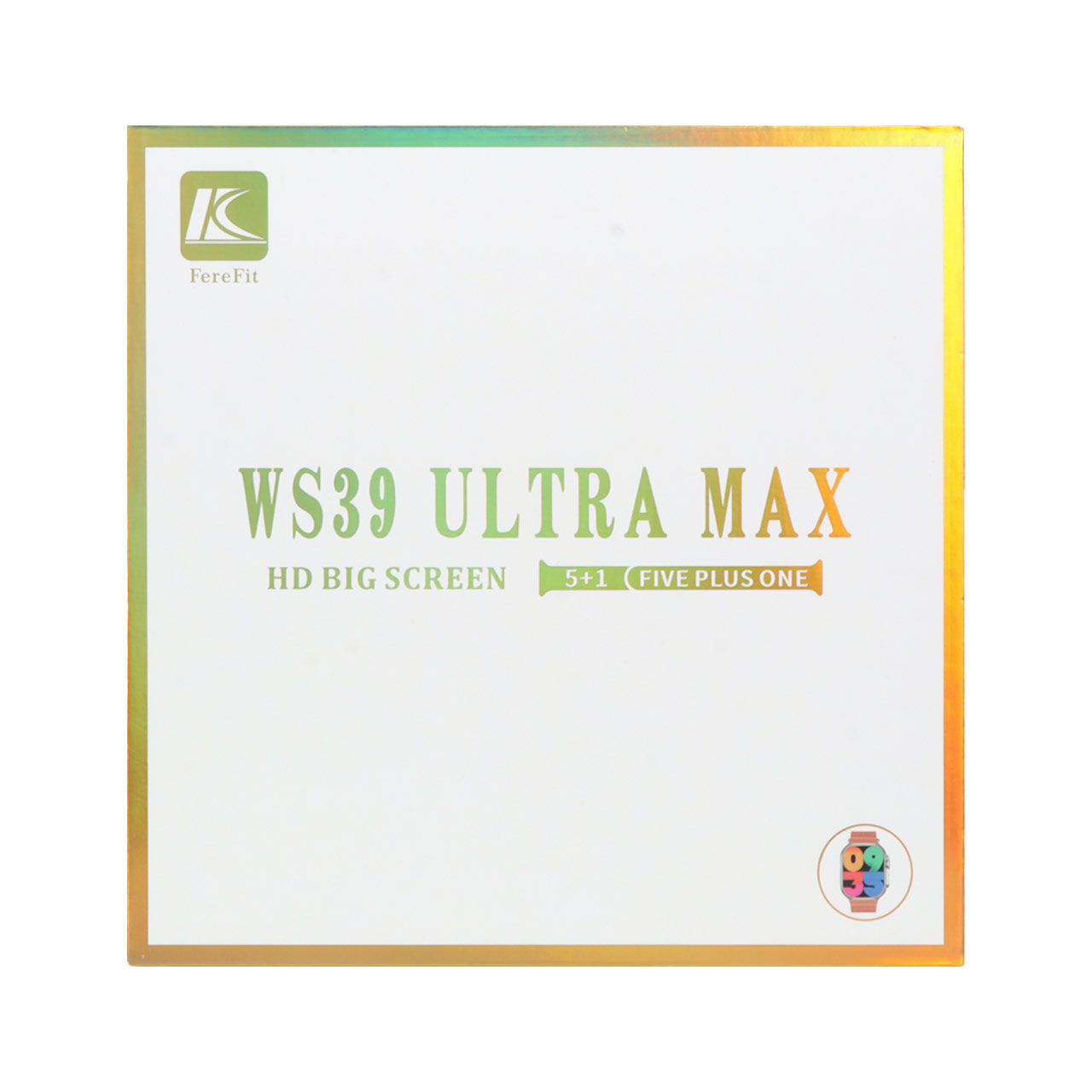 پک ساعت هوشمند FereFit مدل WS39 ULTRA MAX - مشکی - MMS (گارانتی شش ماهه )