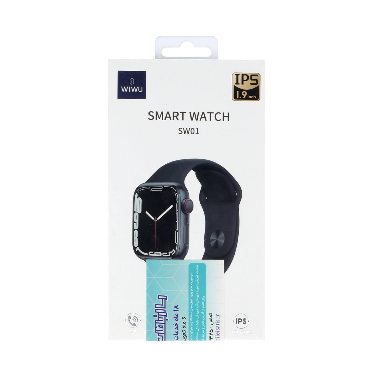 ساعت هوشمند مکالمه دار Wiwu Smart Watch 44mm مدل SW01 - مشکی (گارانتی 6 ماهه شرکتی)