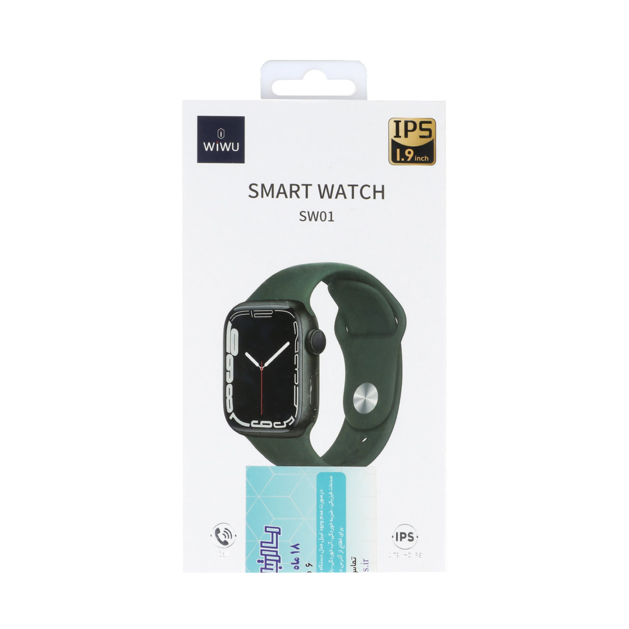 ساعت هوشمند مکالمه دار Wiwu Smart Watch 44mm مدل SW01 - مشکی (گارانتی 6 ماهه شرکتی)