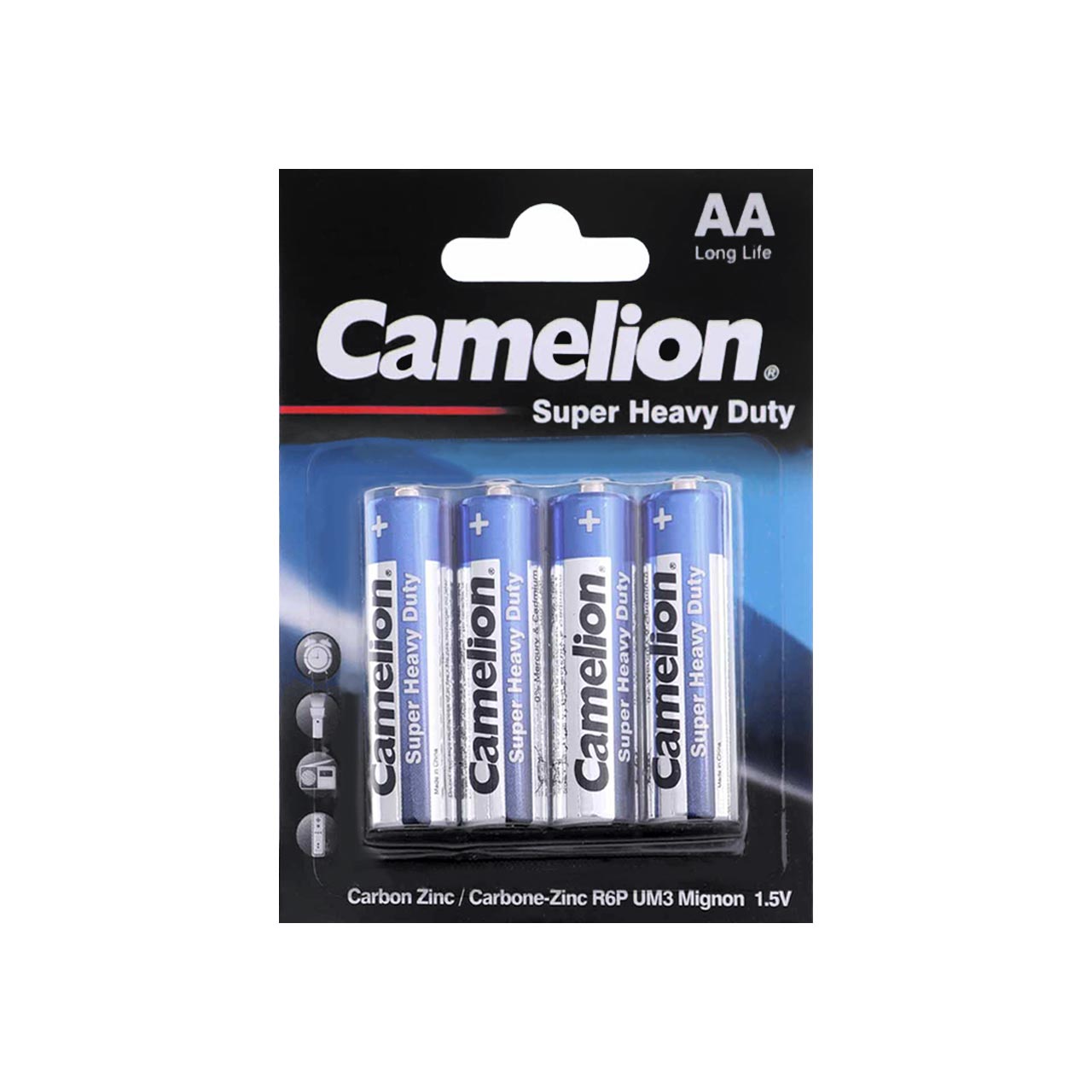 باتری قلمی Camelion-AA مدل Super Heavy Duty بسته 4 عددی