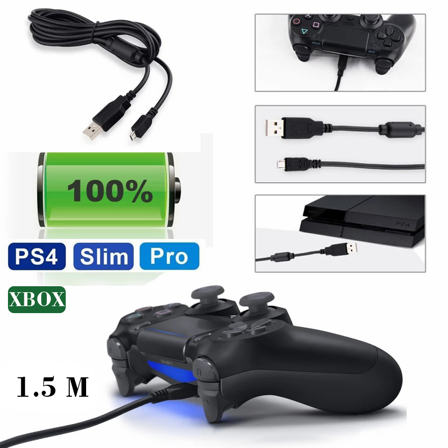 کابل شارژر دسته PS4 مدل DOBE طول 1.5متر