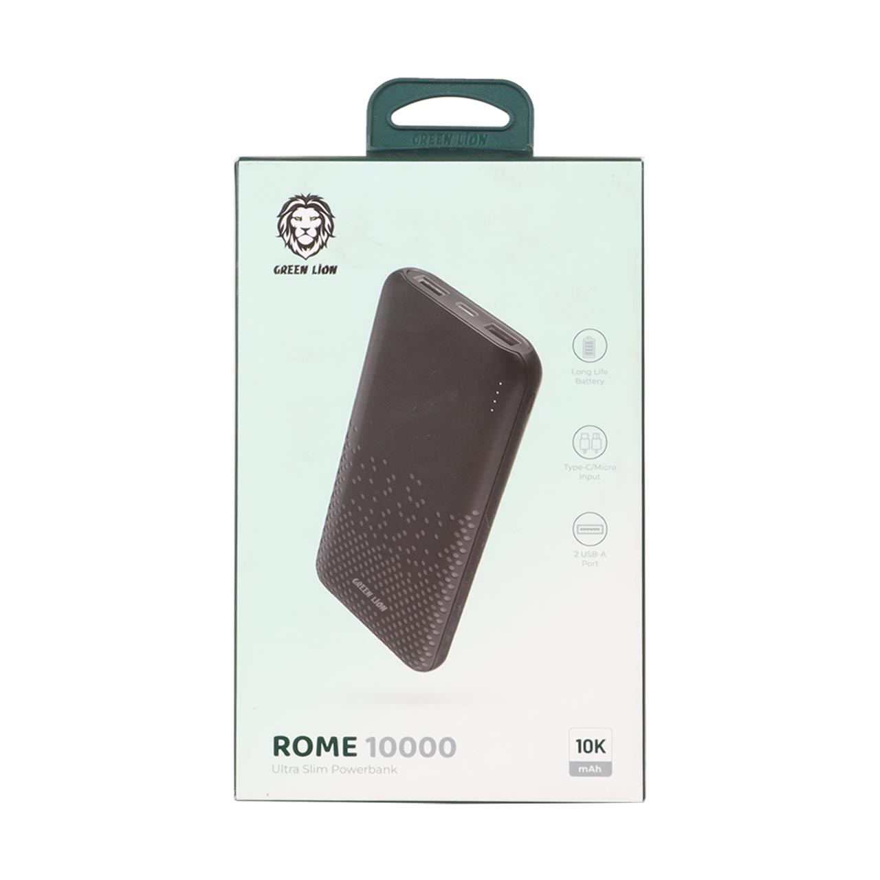 پاوربانک Green Lion 10W 10000mAh مدل GNROME10KPBBK - مشکی