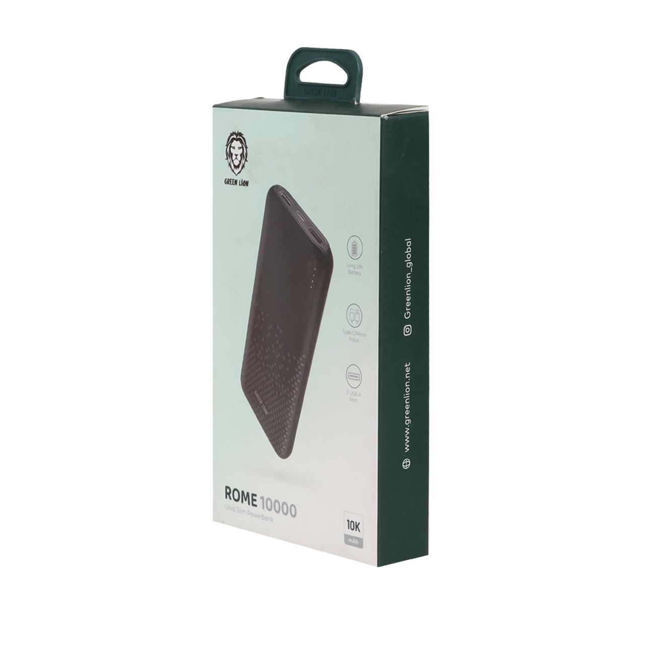 پاوربانک Green Lion 10W 10000mAh مدل GNROME10KPBBK - مشکی